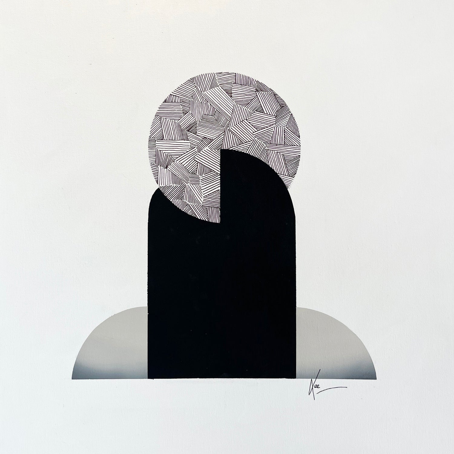 After Midnight 2 16"x16" - Petroff Gallery -  - Lee Lessem - After Midnight 2, 16"x16"