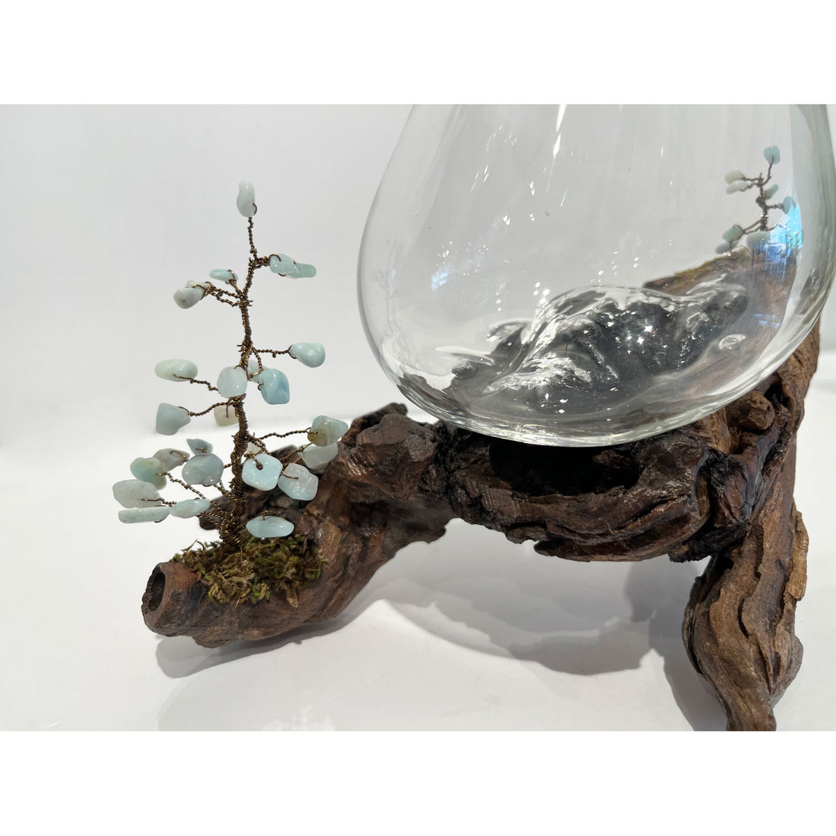 Michelle Bosveld - Driftwood Bowl with Trees, 6" x 7.5" x 4"