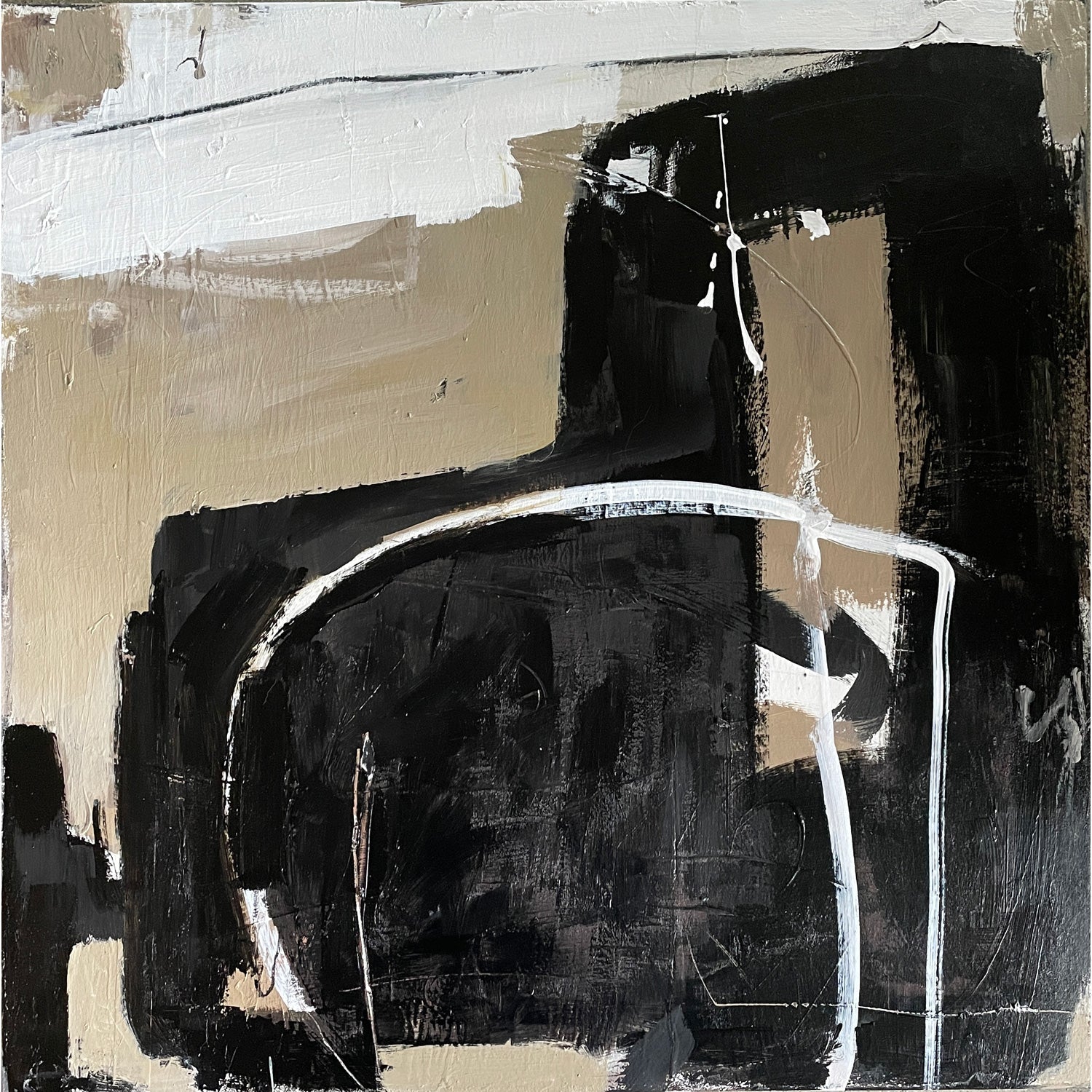 Beyond the Edge 24" x 24" - Petroff Gallery -  - Miriam Traher - Beyond the Edge, 24" x 24"