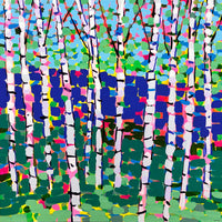 Eastern Birch 40" x 40" Petroff Gallery