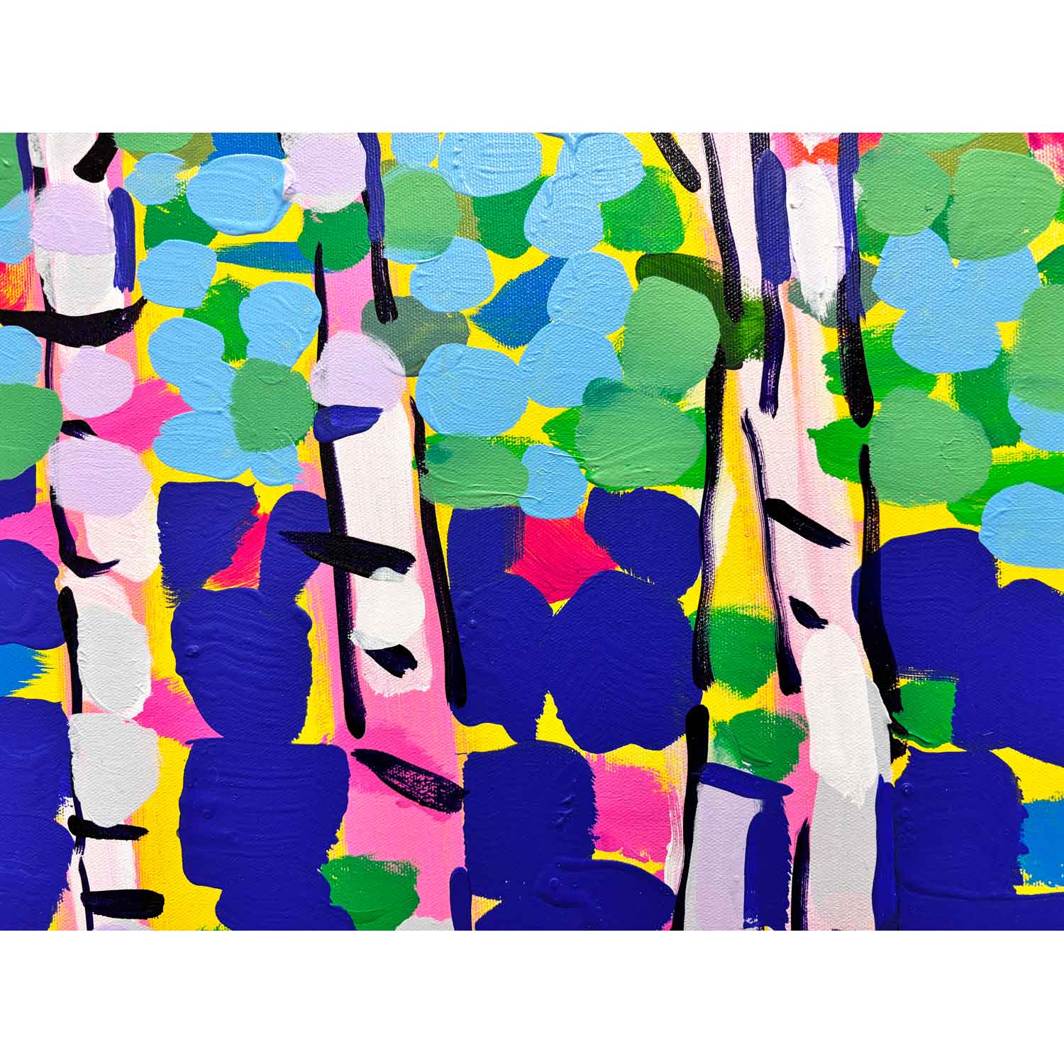 Eastern Birch 40" x 40" Petroff Gallery