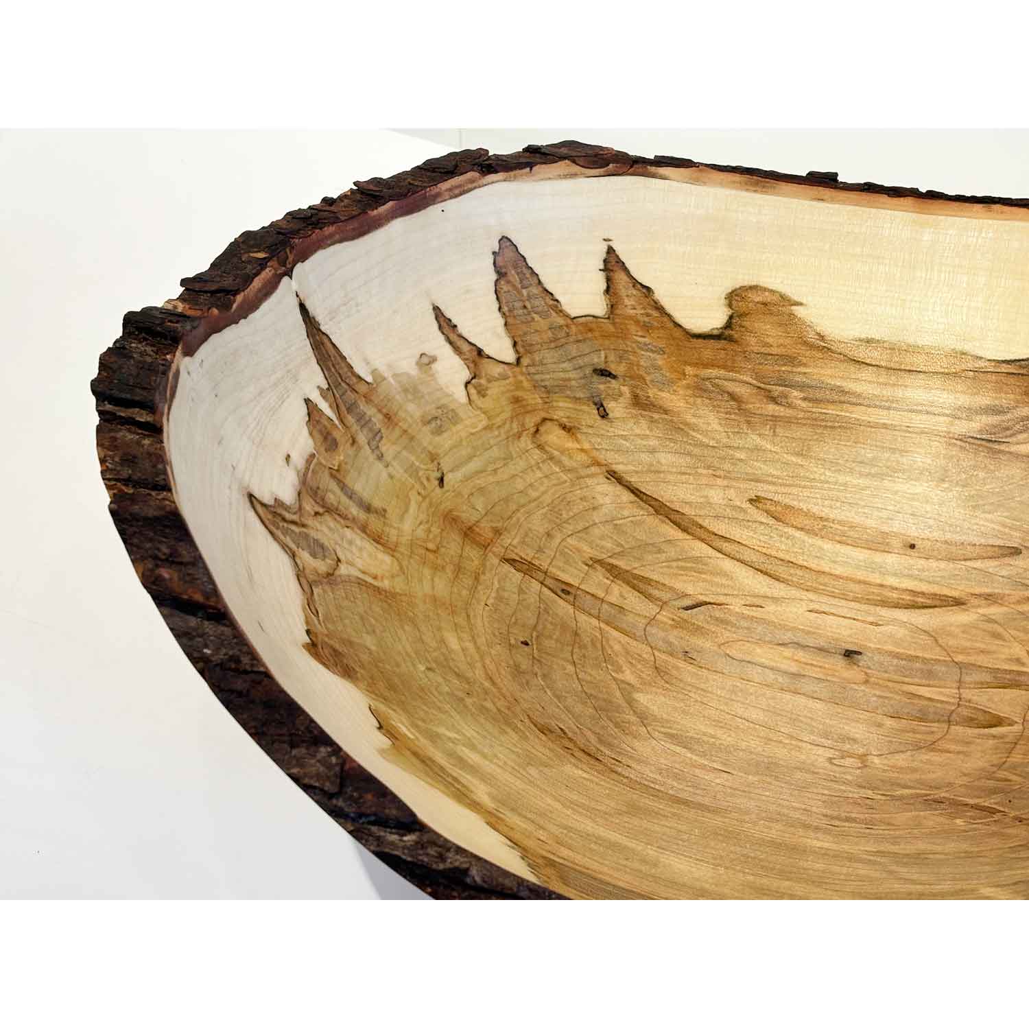 Large Red Maple Bowl 1 - Petroff Gallery - Wood Art
