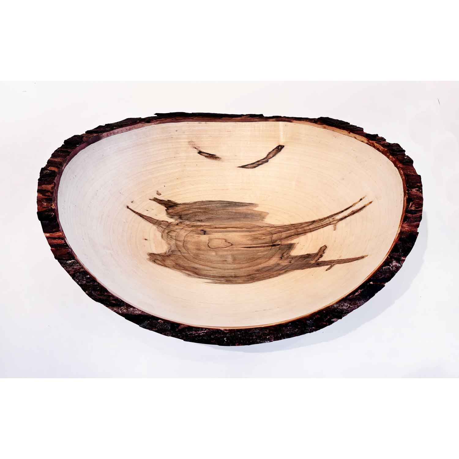 Large Red Maple Bowl 2 - Petroff Gallery - Wood Art