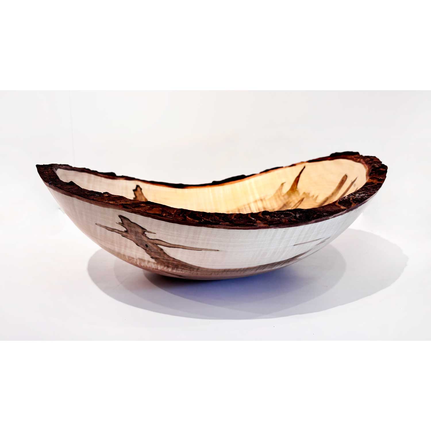 Medium Red Maple Bowl - Petroff Gallery - Wood Art