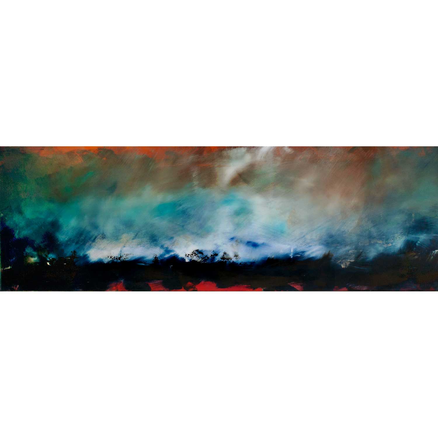 Ganas 12 24" x 72" - Petroff Gallery - Painting