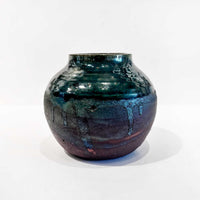 Round Raku Vase - Petroff Gallery - Ceramic Art