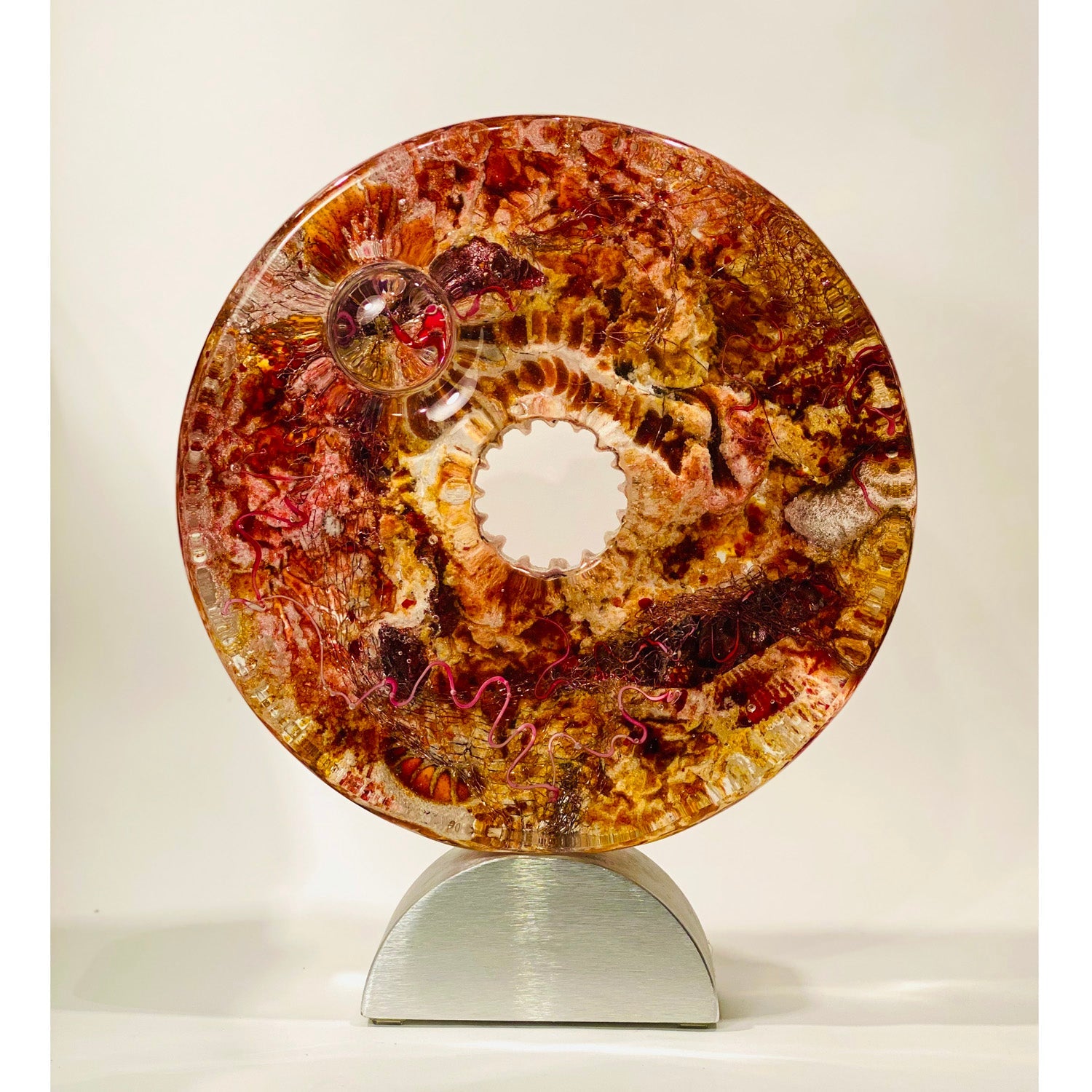 Large Aurora Mandala - Petroff Gallery - Glass Art