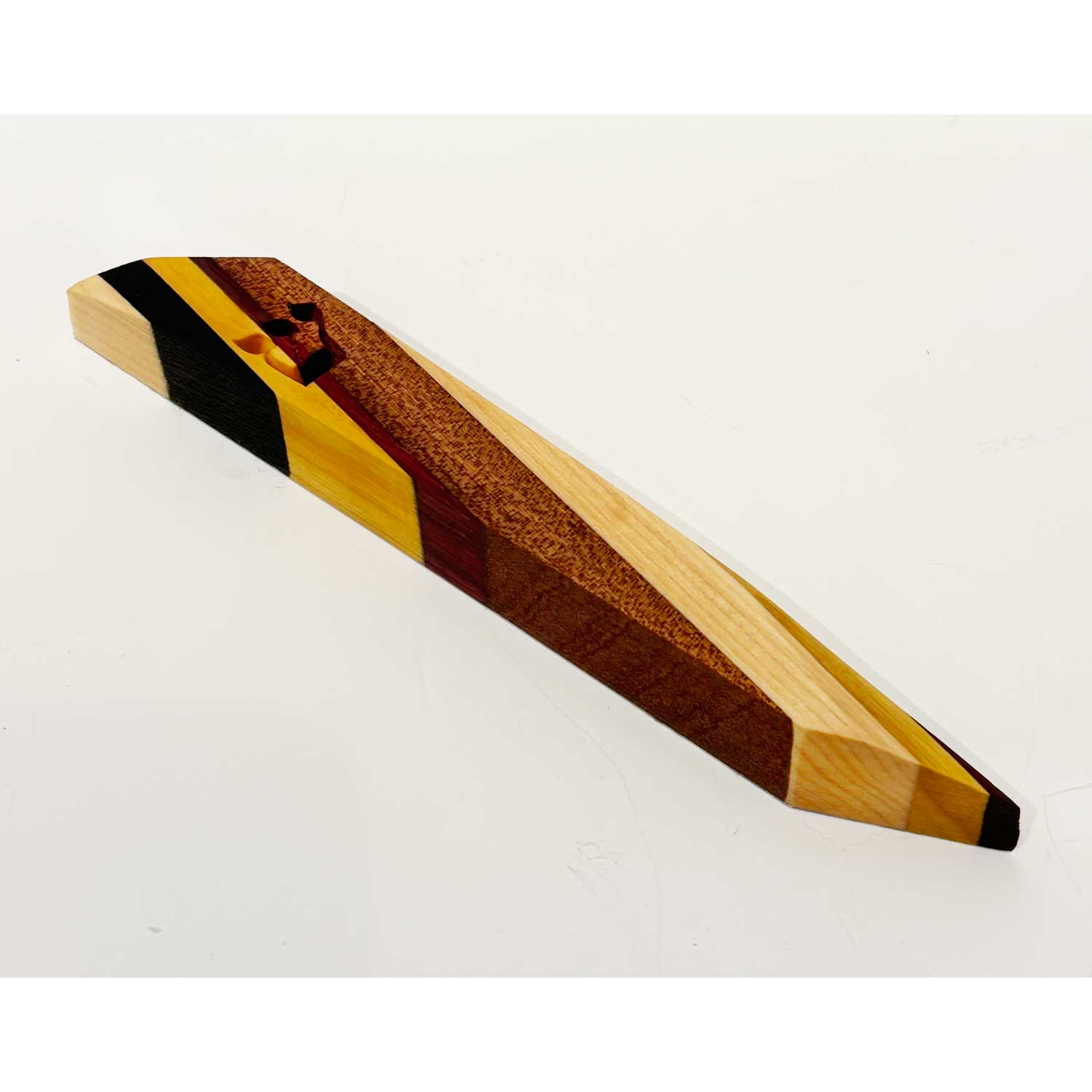Large Mixed Woods Mezuzah 2 Petroff Gallery