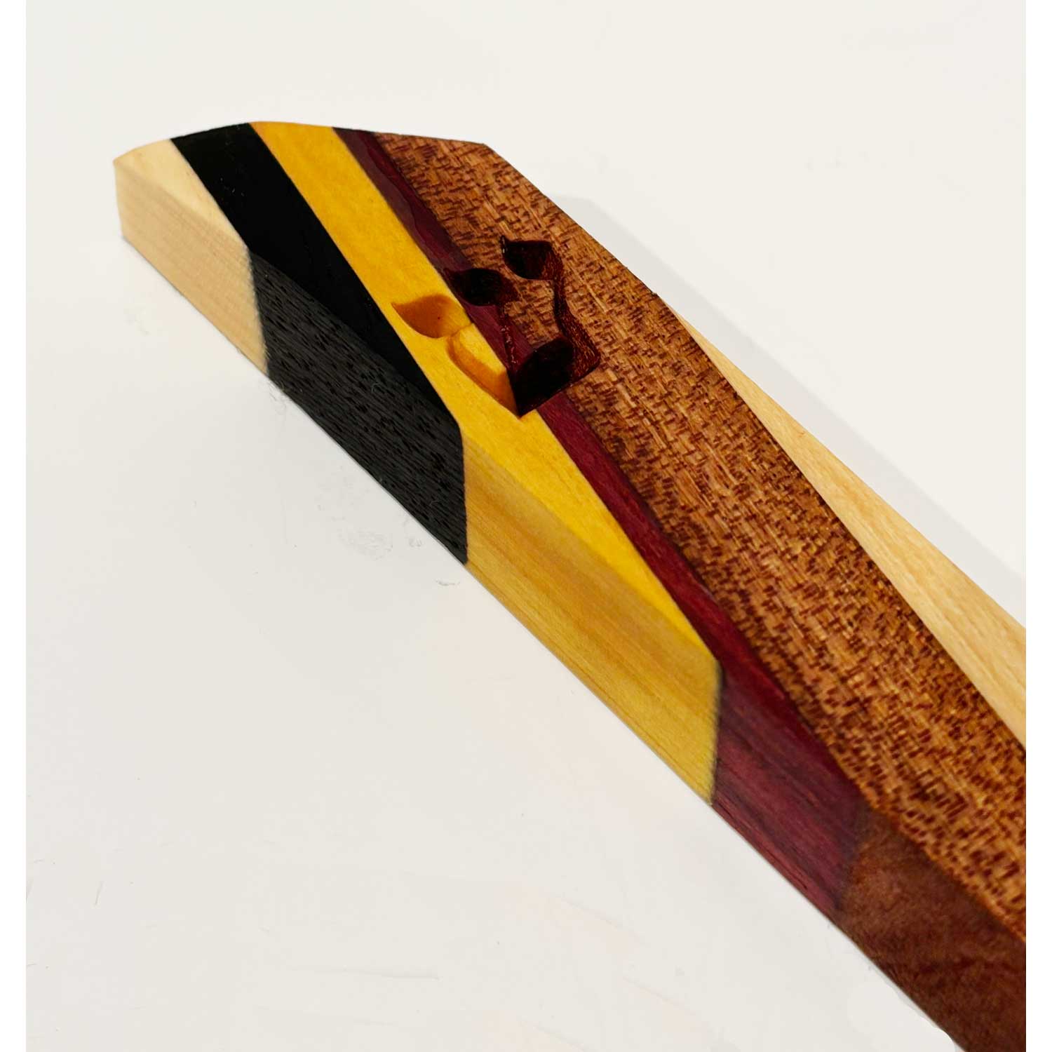 Large Mixed Woods Mezuzah 2 Petroff Gallery