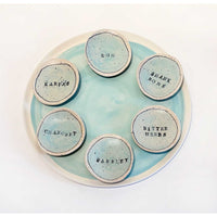 Blue Seder Plate 2 - Petroff Gallery - Judaica