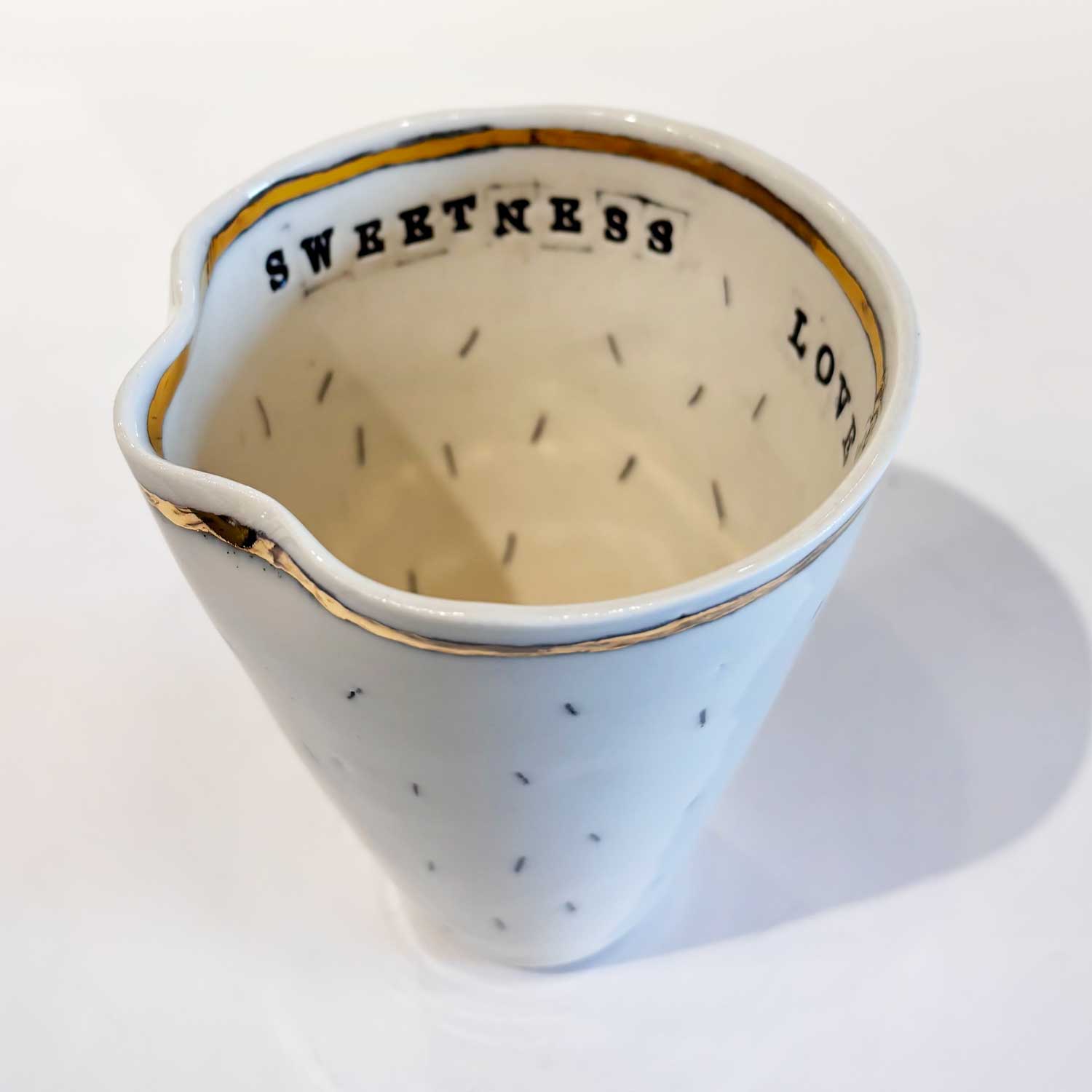Sweetness Love Joy Honey Cup - Petroff Gallery - Ceramic Art