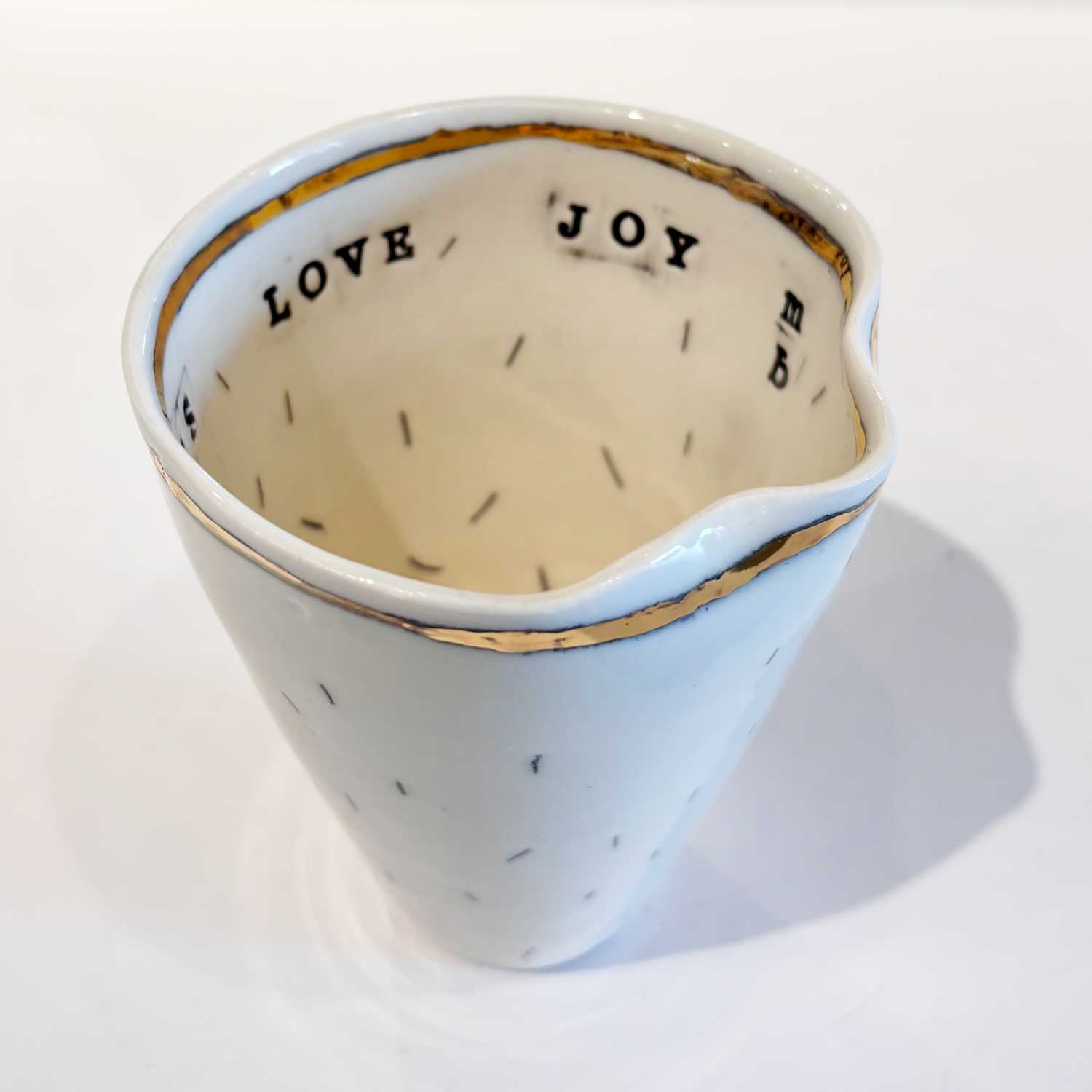 Sweetness Love Joy Honey Cup - Petroff Gallery - Ceramic Art