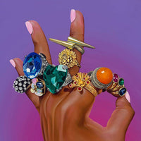Makes My Day A Little Smoother 48" x 48" - Petroff Gallery -  - Celine Gabrielle - Makes My Day A Little Smoother, 48" x 48"