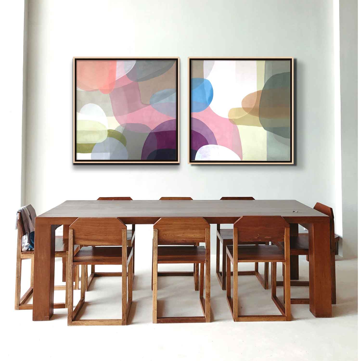 (On Hold) Revival 28 36" x 72" Diptych Petroff Gallery
