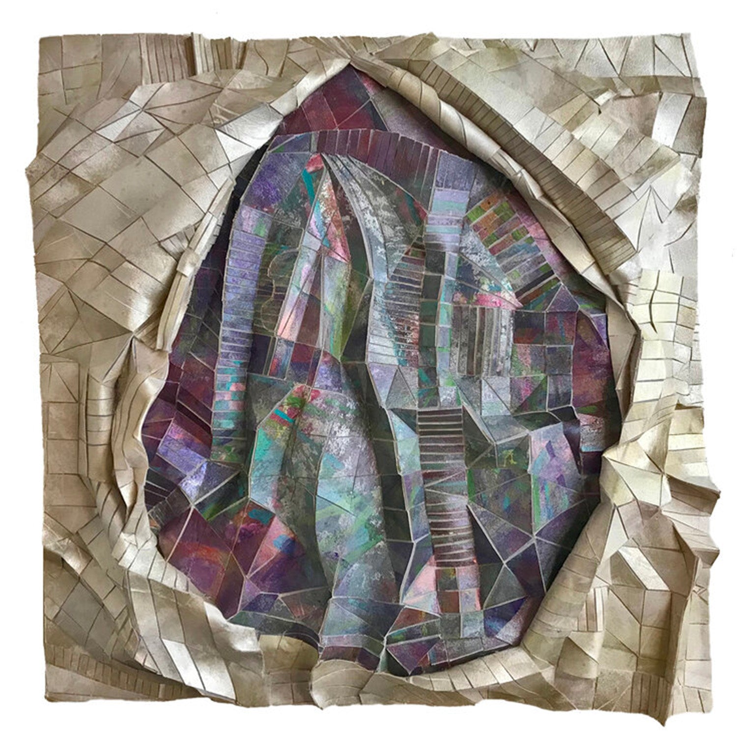 Open Mind 30" x 30" - Petroff Gallery -  - Annette Blady and Al Van Mil - Open Mind 30x30