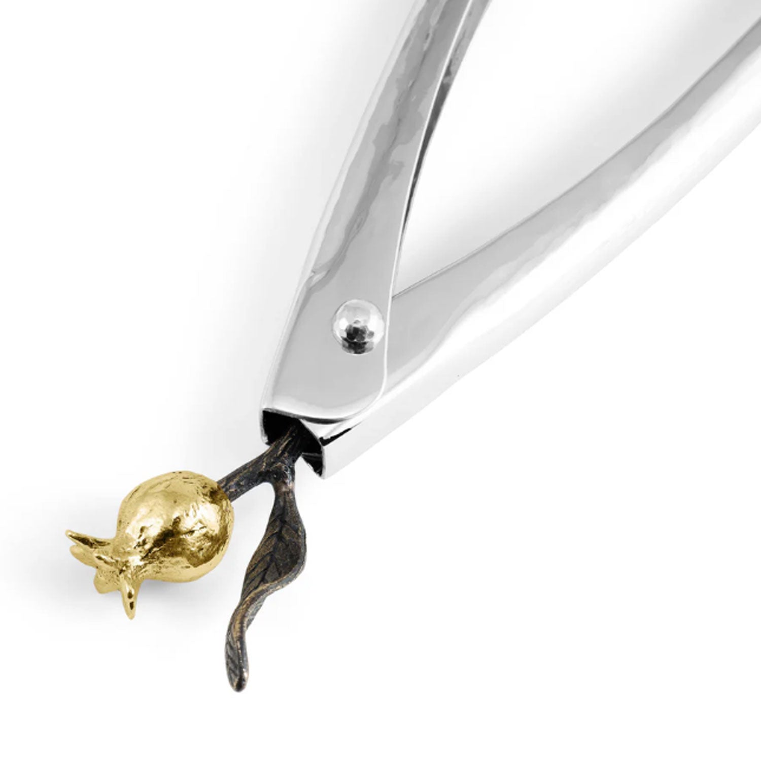Pomegranate Lock Spring Tongs - Petroff Gallery - Judaica