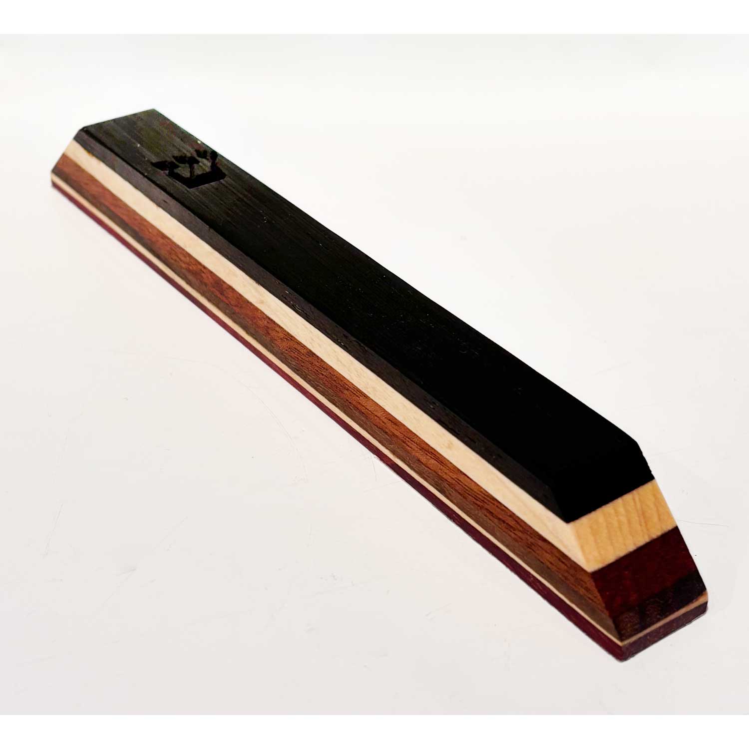 Large Wenge Mezuzah - Petroff Gallery - Judaica