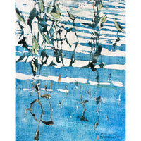 Slow Wave with Pickerel Weed 11" x 8.75" - Petroff Gallery - Painting