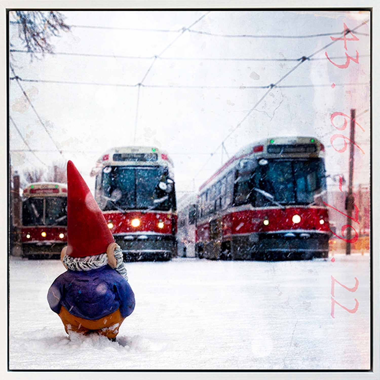 Streetcars 24" x 24" - Petroff Gallery -  - Morgan Jones - Street cars