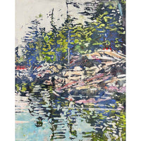 Summer Shoreline Grundy Lake 14" x 11" - Petroff Gallery - Painting