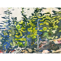 Summer Shoreline Grundy Lake 14" x 11" - Petroff Gallery - Painting