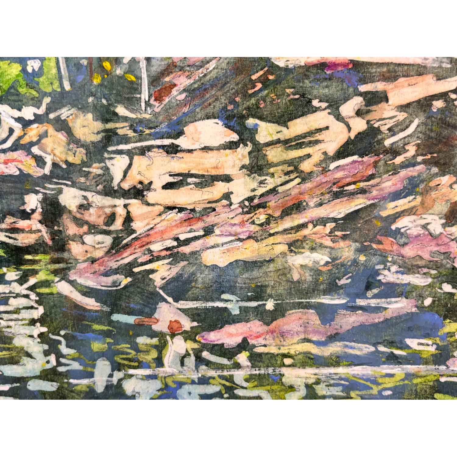 Summer Shoreline Grundy Lake 14" x 11" - Petroff Gallery - Painting