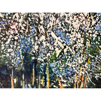 Sunlit Trail Thru Winter 20" x 48" - Petroff Gallery - Painting