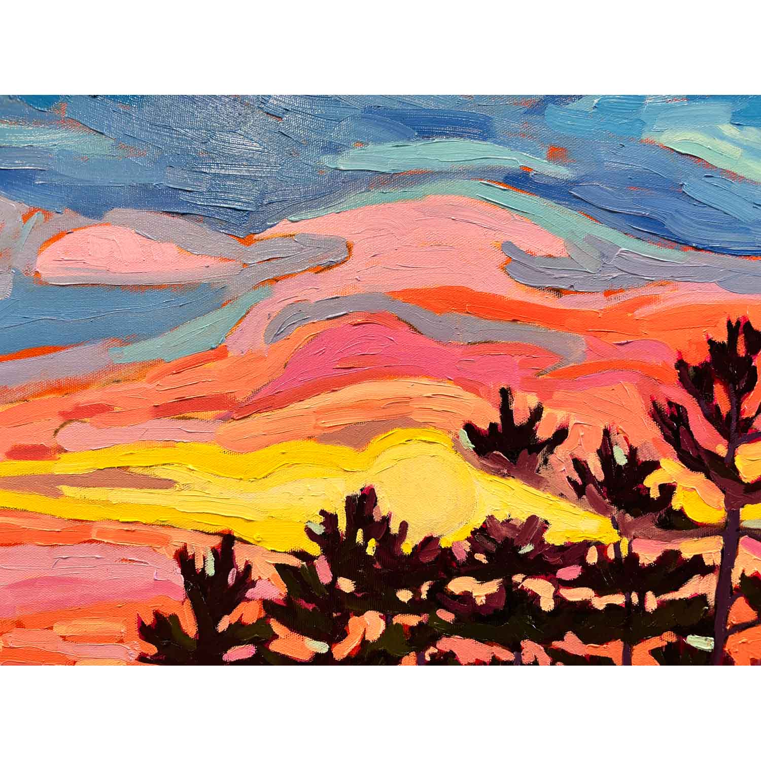 Sunset Paddle 3 40" x 60"