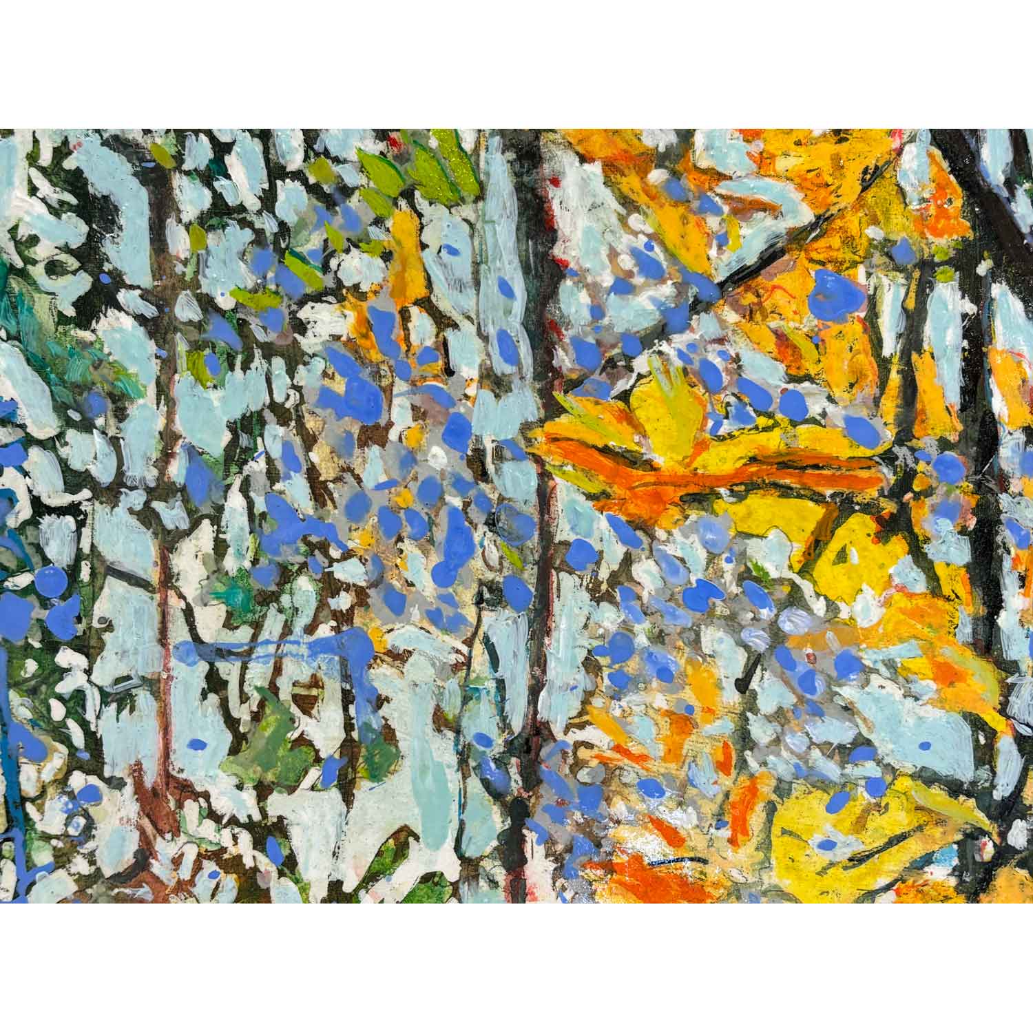 Sweep of October Yellows 14" x 12" - Petroff Gallery - Painting
