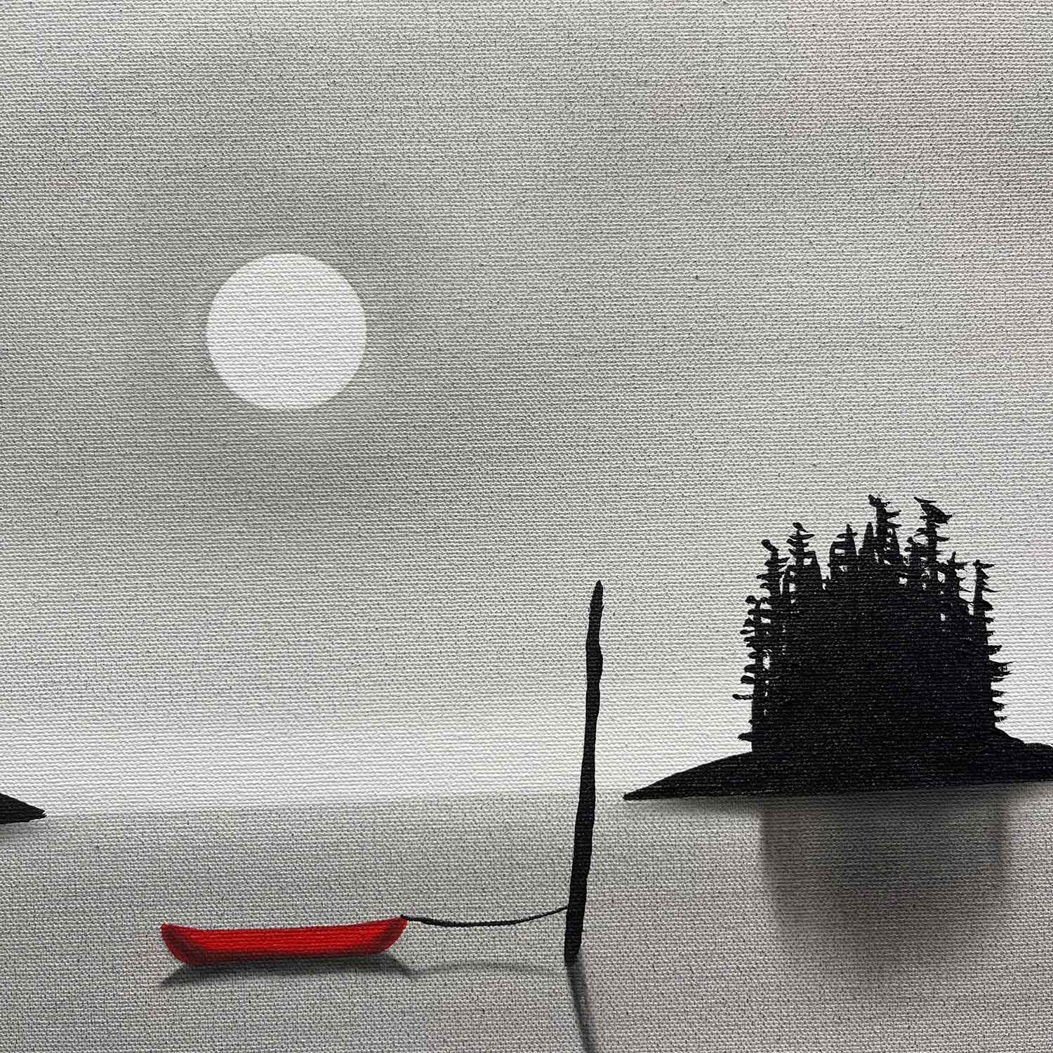 That Summer Moon 24"x24" - Petroff Gallery - Paintings