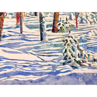Trail Thru A Blue Sky Day 30" x 30" - Petroff Gallery - Painting