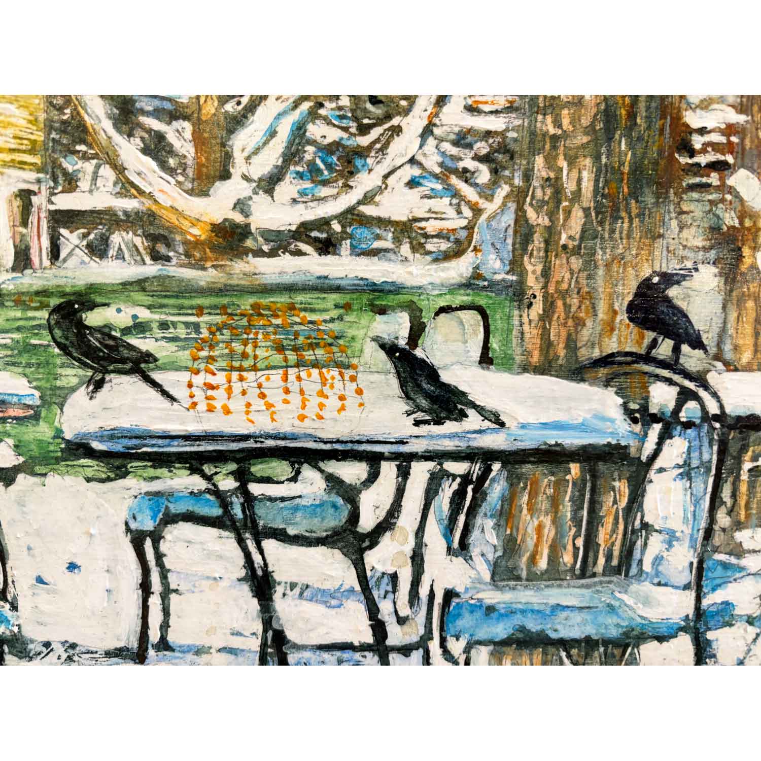 Wintering Crows 15" x 22" Petroff Gallery