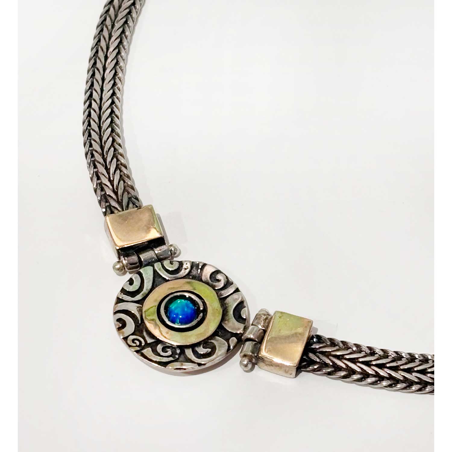 Spiral Blue Necklace - Petroff Gallery - Jewellery