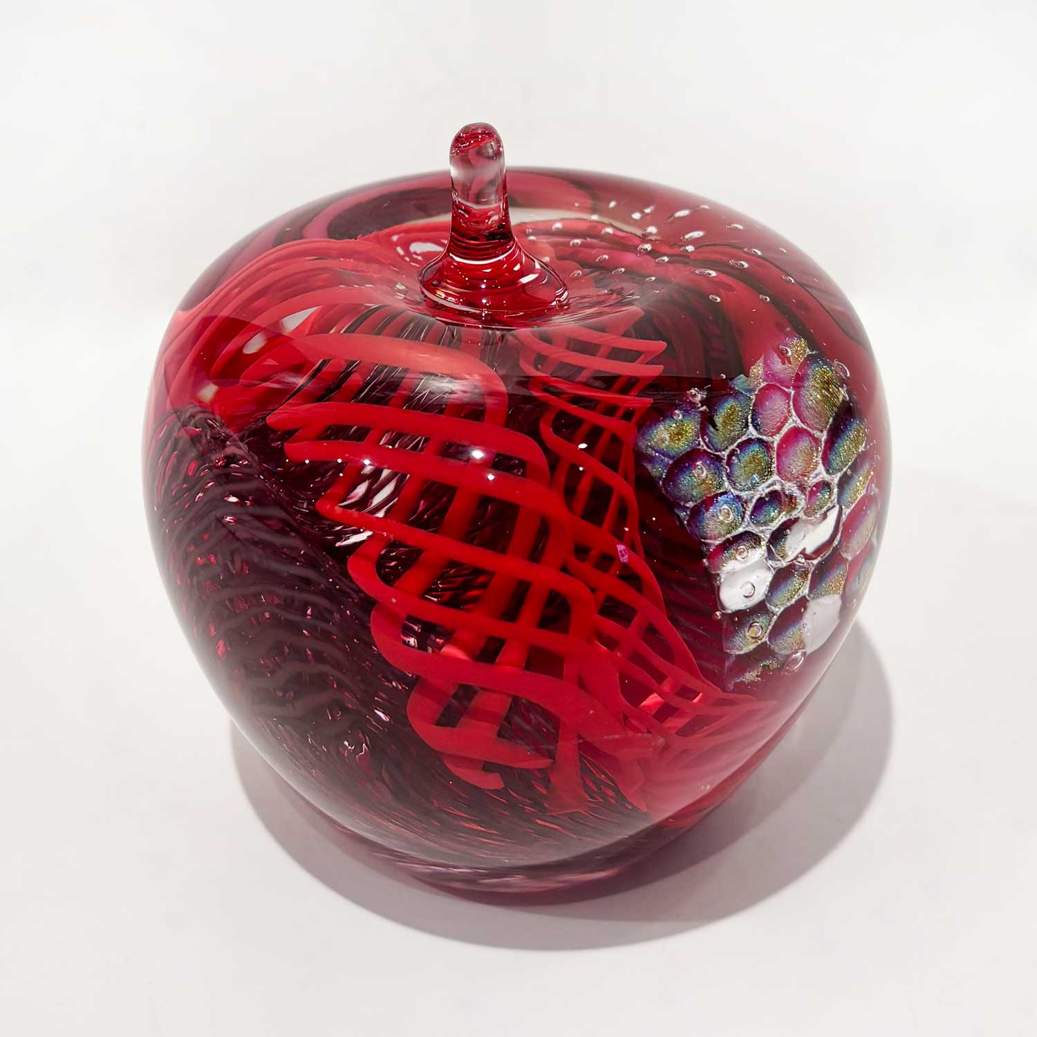 Large Glass Apple - Petroff Gallery - Glass Art