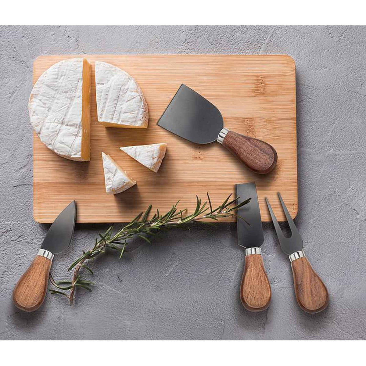 Black Walnut Handled Cheese Knives Set - Petroff Gallery - Tableware