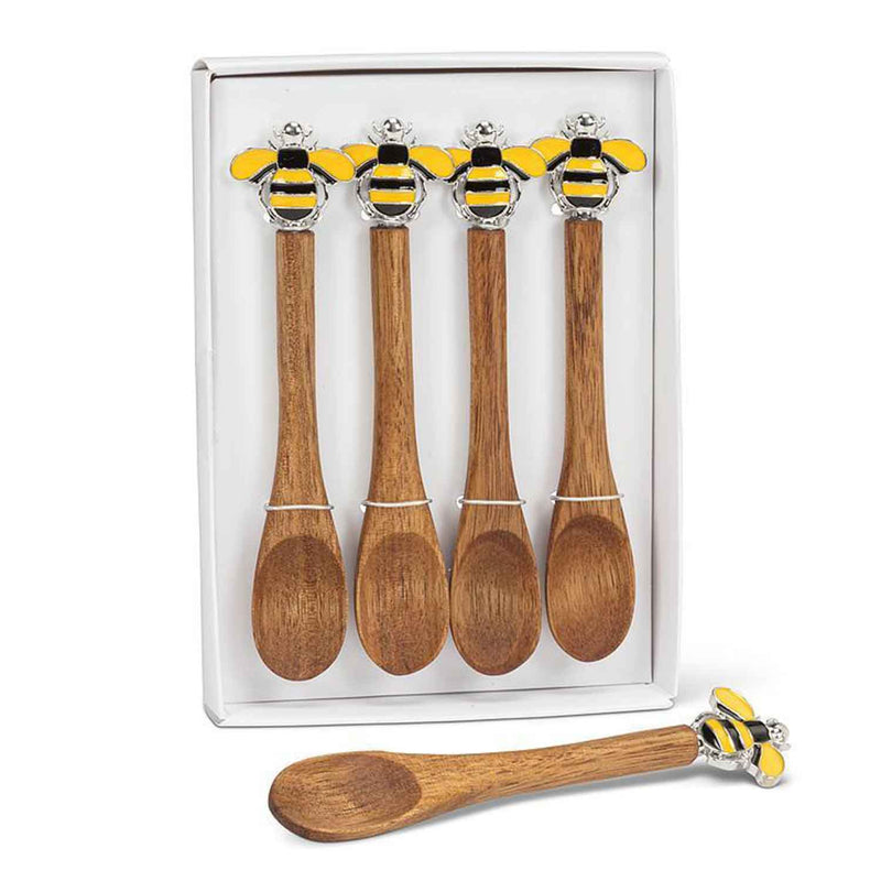Wood Bee Small Spoons Set - Petroff Gallery