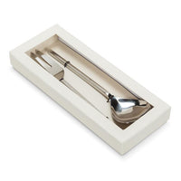 Hammered Salad Servers Box - Petroff Gallery