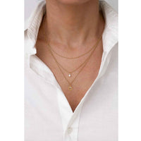 3 Layered Star of David Necklace