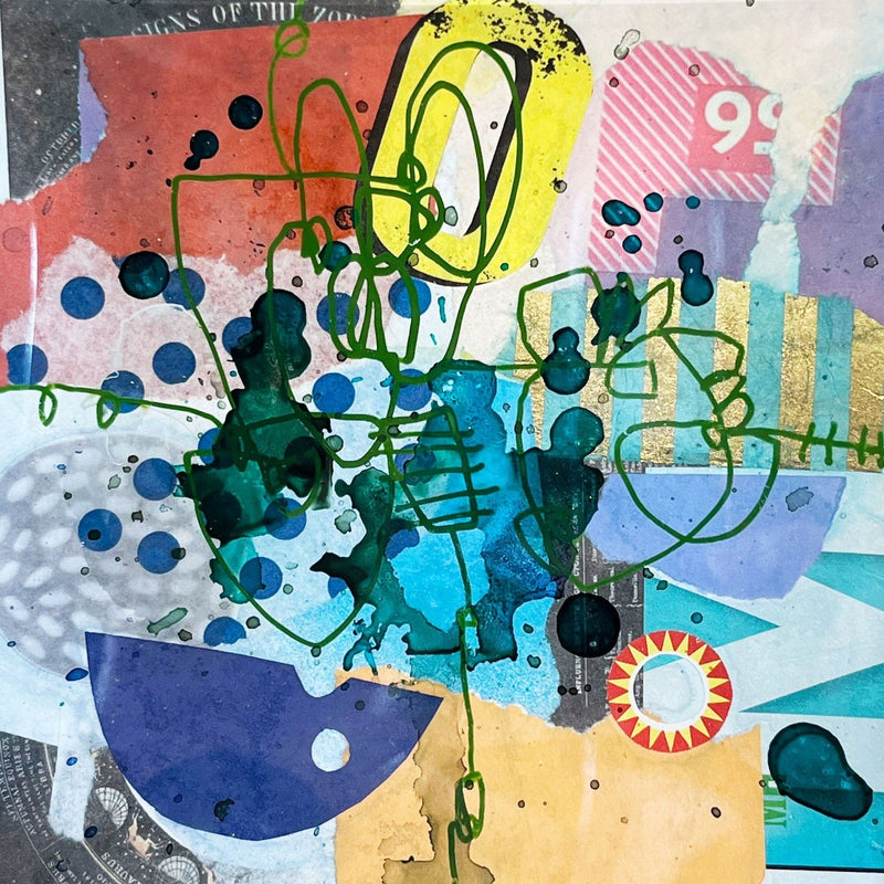 6" square plate - Petroff Gallery -  - Julie Bell - 6" square plate