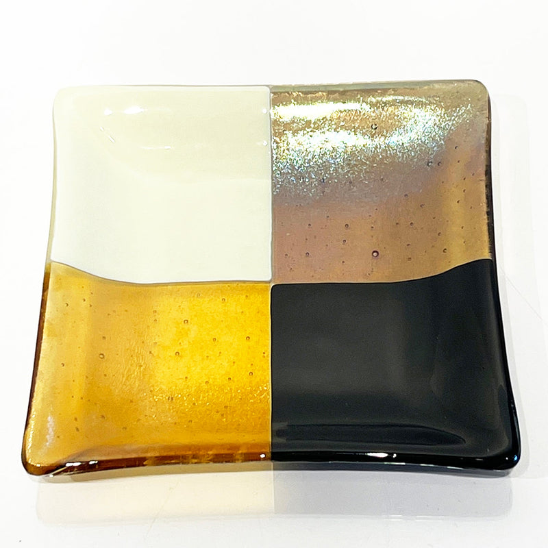 7" Quadro Plate - Petroff Gallery - Glass Art