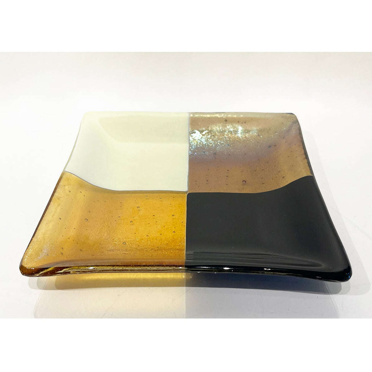 7" Quadro Plate - Petroff Gallery - Glass Art