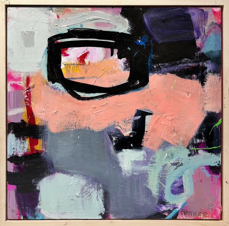 A Circle Back In Time 16" x 16" - Petroff Gallery - Painting