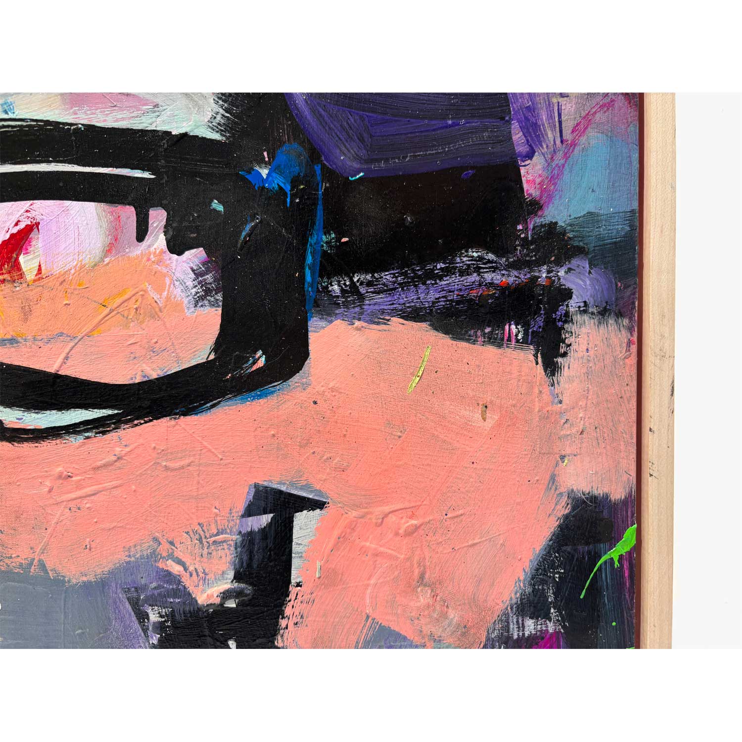 A Circle Back In Time 16" x 16" detail 3 - Petroff Gallery - Painting