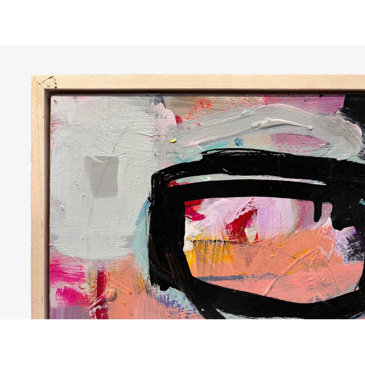 A Circle Back In Time 16" x 16" detail - Petroff Gallery - Painting