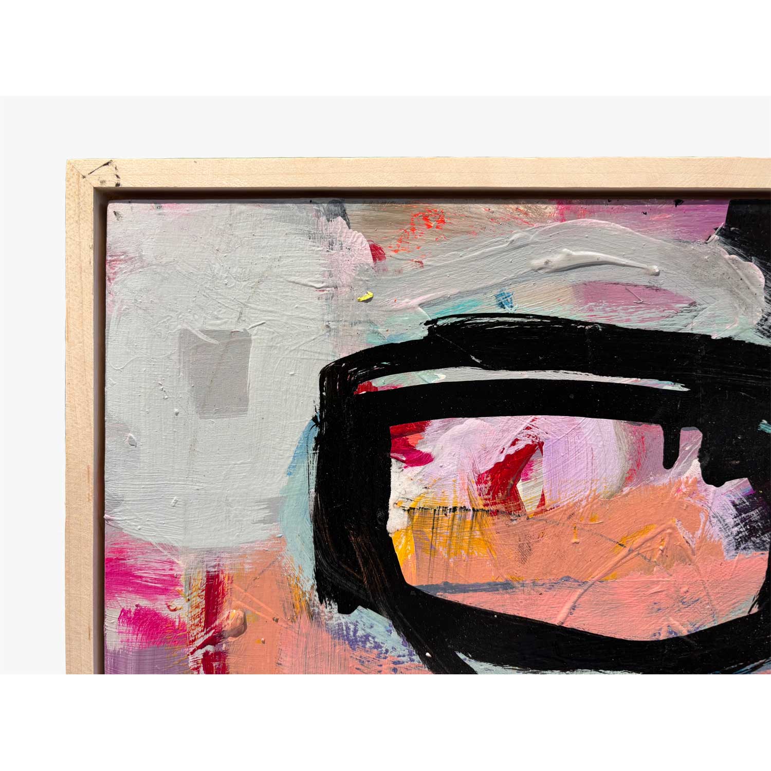 A Circle Back In Time 16" x 16" detail - Petroff Gallery - Painting