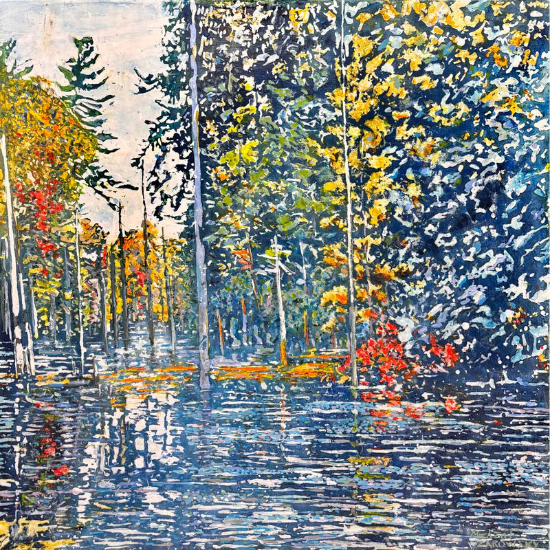 A New Morning Dan Lake 24" x 24" - Petroff Gallery - Painting