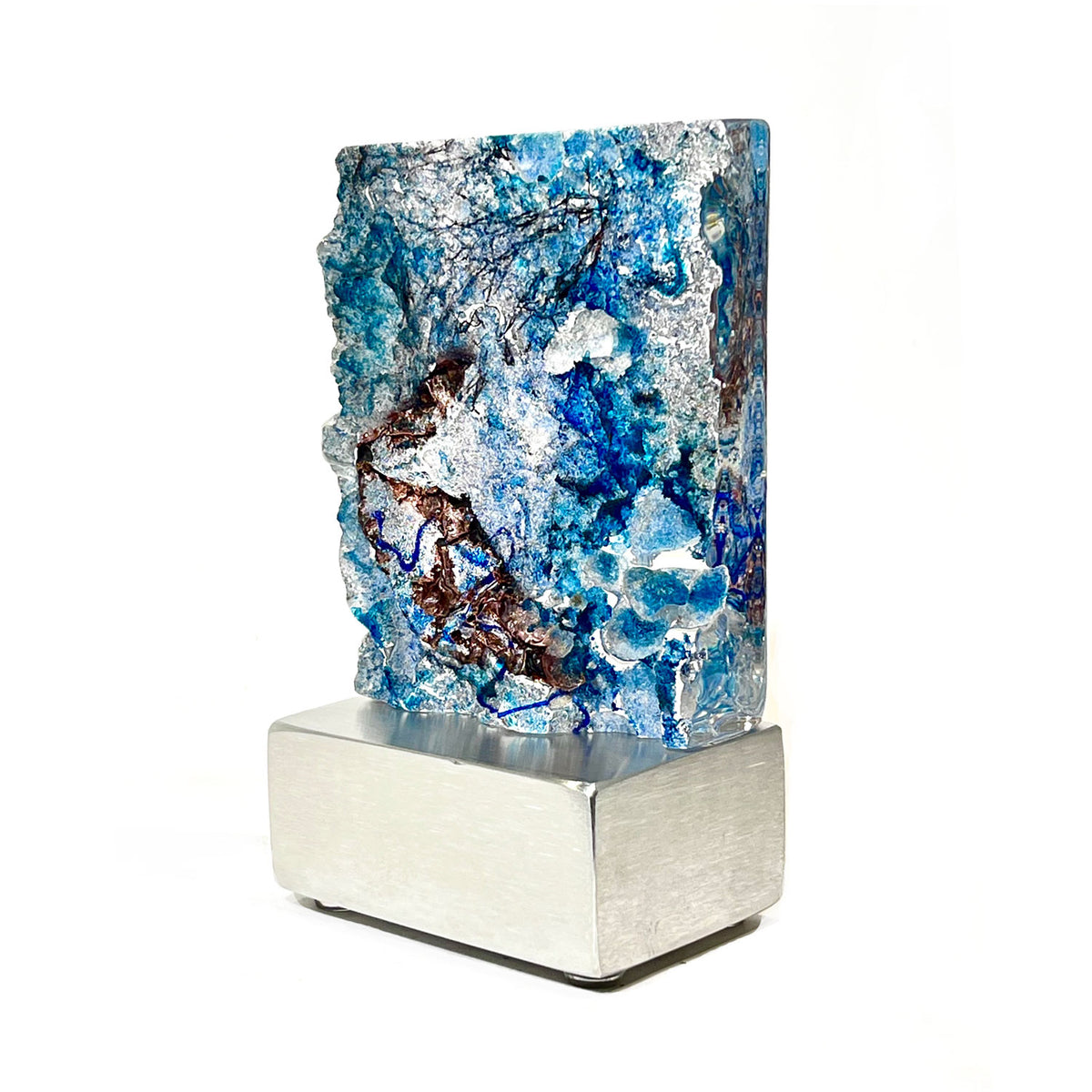 Blue Tower - Petroff Gallery - Glass Art