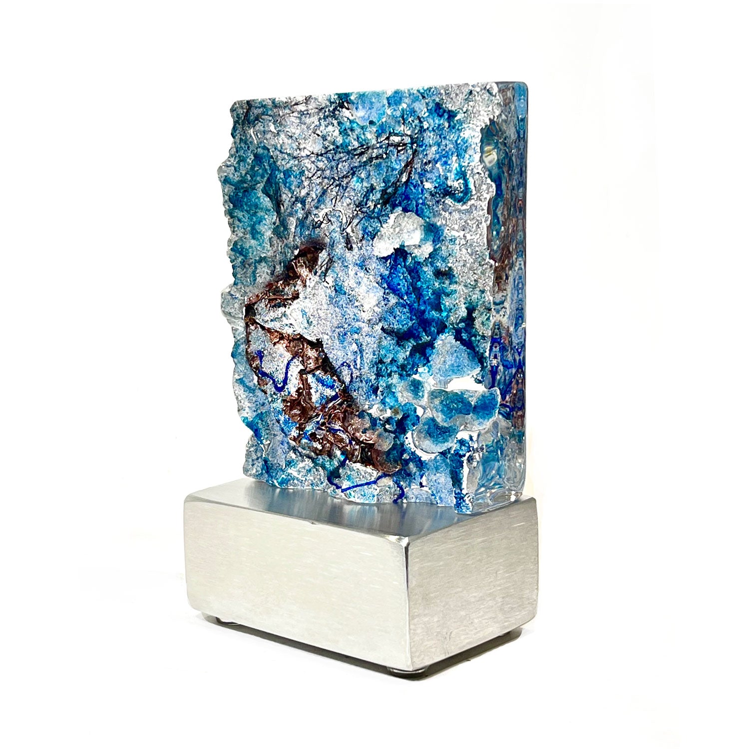 Blue Tower - Petroff Gallery - Glass Art