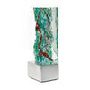 Green and Blue Tower with Copper - Petroff Gallery - Glass Art