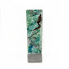 Green and Blue Tower with Copper 2 - Petroff Gallery - Glass Art